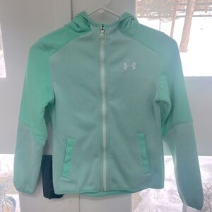 Girl’s Under Armour Jacket - NWOT Sz M -mint green